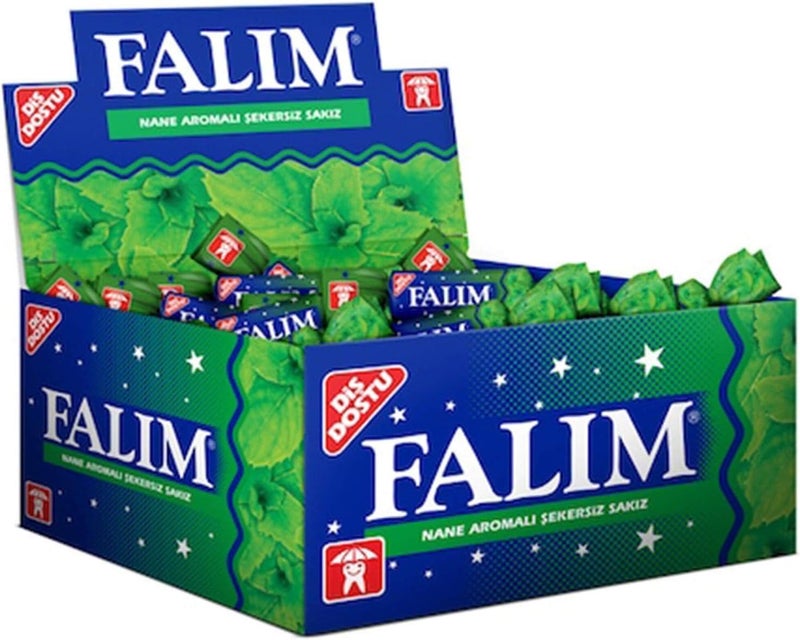 Falim Sugarless Mint Gum - 100 Pieces - Image 1